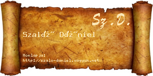 Szaló Dániel névjegykártya